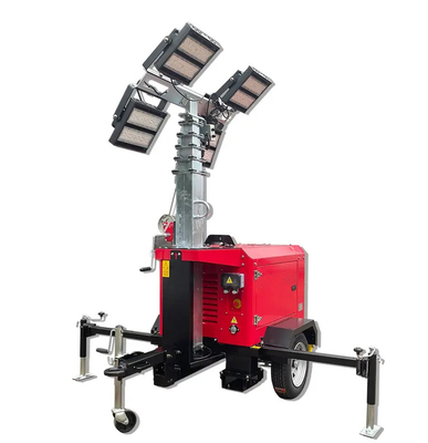 Mobile/Portable Diesel Light Towers With Engine Mitsubishi L2E By Power 3KW With LED 4*350W High 8M
