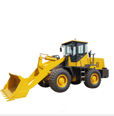 42KW Compact Wheel Loader With 2000kg Deadweight Fork Snow Bucket Attachments